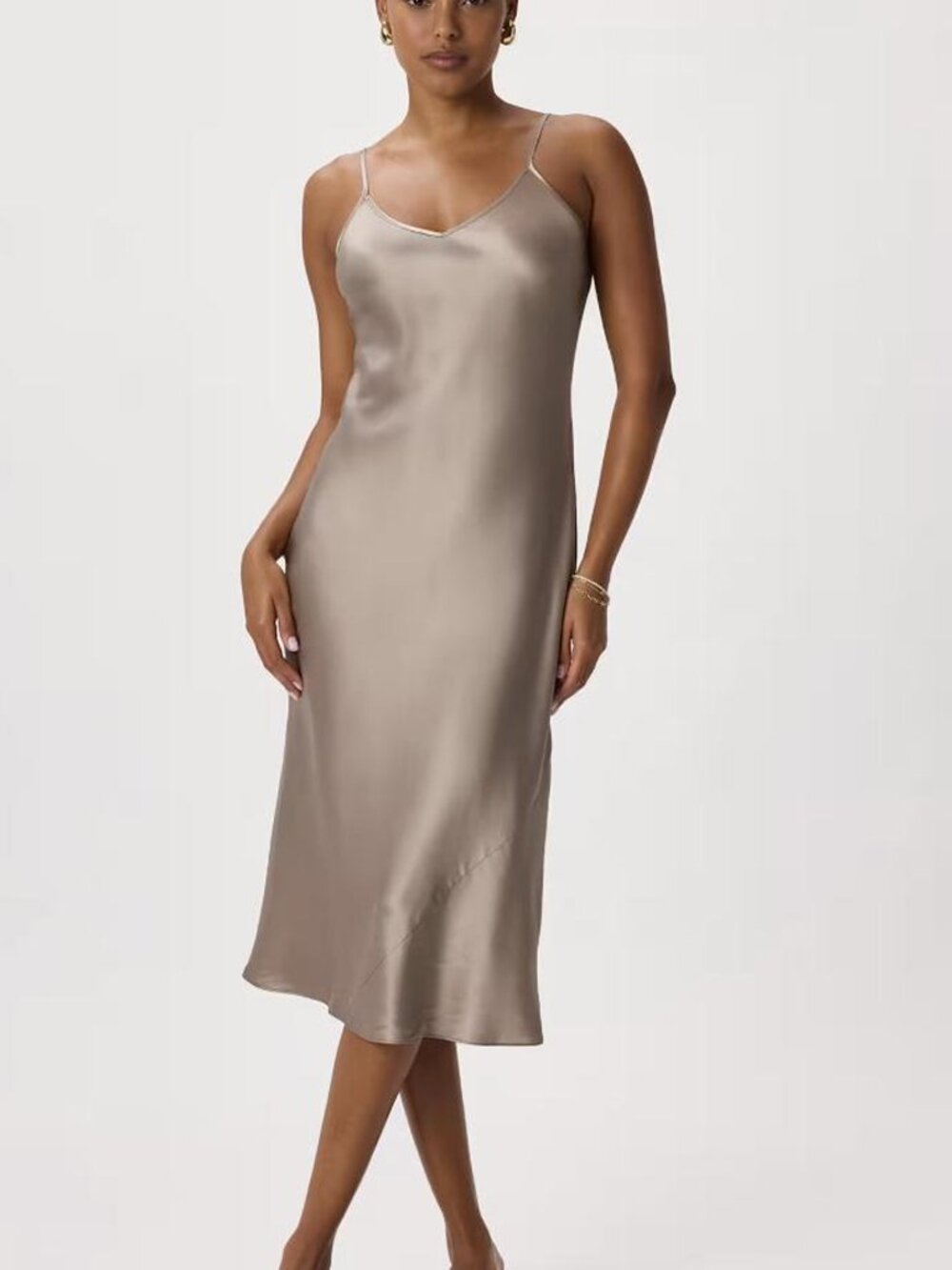 NWT Quince 100% Washable Silk Slip Dress Size S